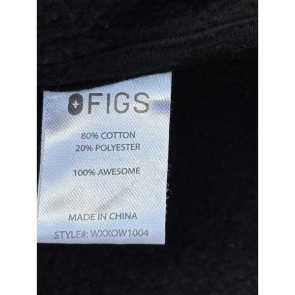 Figs On-Shift Full Zip Hoodie Black Small Women's - Picture 9 of 10
